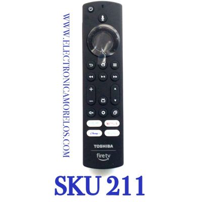 CONTROL REMOTO CON COMANDO DE VOZ A DISTANCIA PARA SMART TV TOSHIBA / NUMERO DE PARTE PUW-2K19-YKF470 / CT-95018 / 003C / MODELOS 32LF221U19 / 43LF421U19 / 49LF421U19 / 43LF621U19 / 50LF621U19 / 55LF621U19 / TF-50A810U19